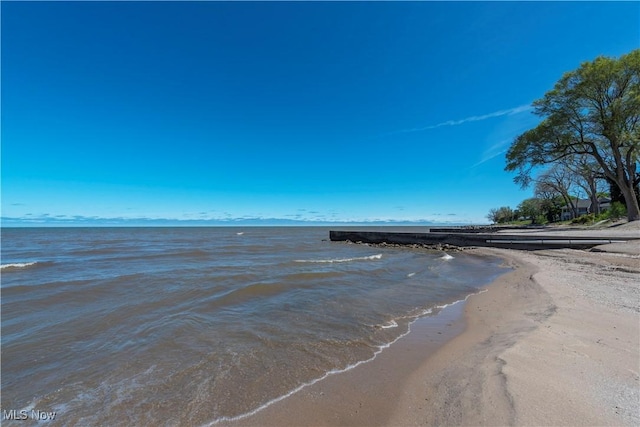 water view featuring a view of the beach
