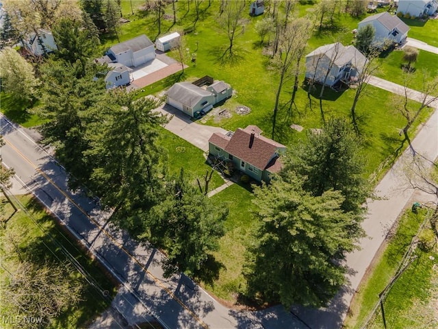 birds eye view of property featuring a residential view