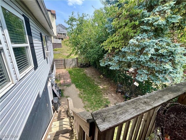 621 Grant St Rear, Rear, Mcmechen, WV 26040 - view of yard featuring a fenced backyard