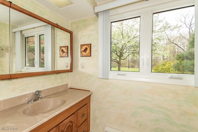 bathroom featuring vanity