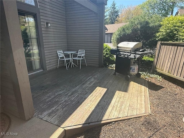 1173 Red Tail Hawk Ct Unit 4, Youngstown, OH 44512 - wooden deck with grilling area