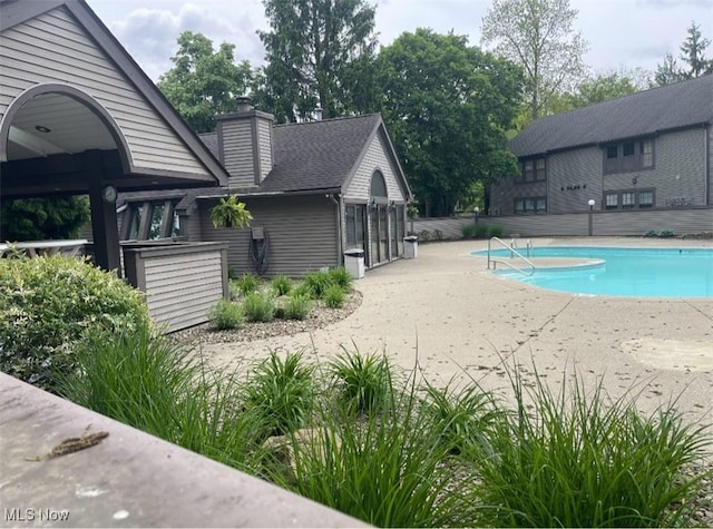1173 Red Tail Hawk Ct Unit 4, Youngstown, OH 44512 - outdoor pool featuring a patio