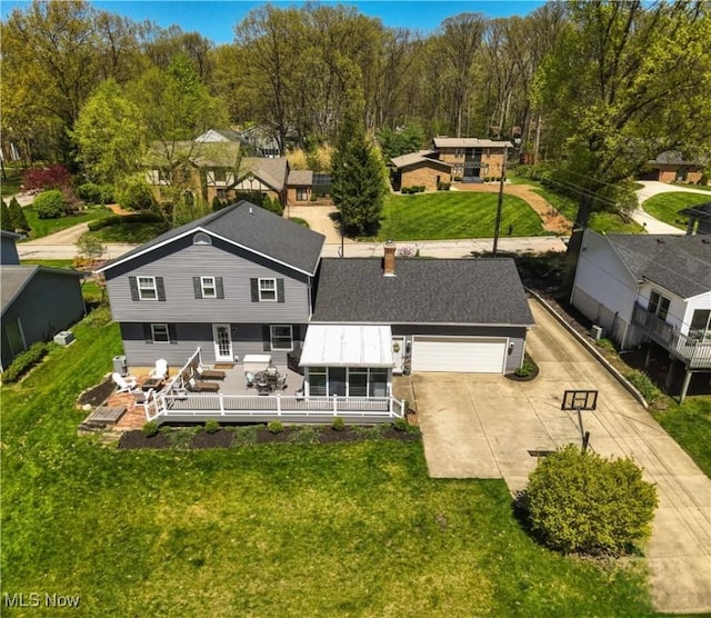 birds eye view of property