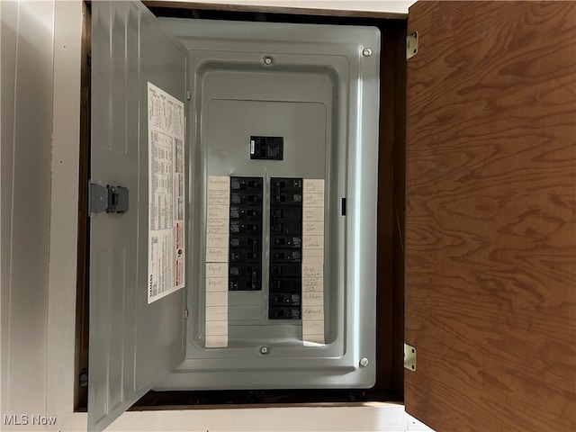 utility room with electric panel