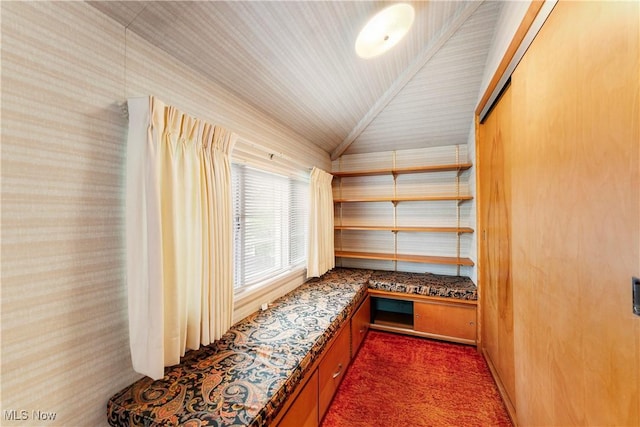 interior space featuring carpet floors