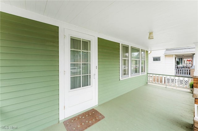 view of patio / terrace featuring a porch
