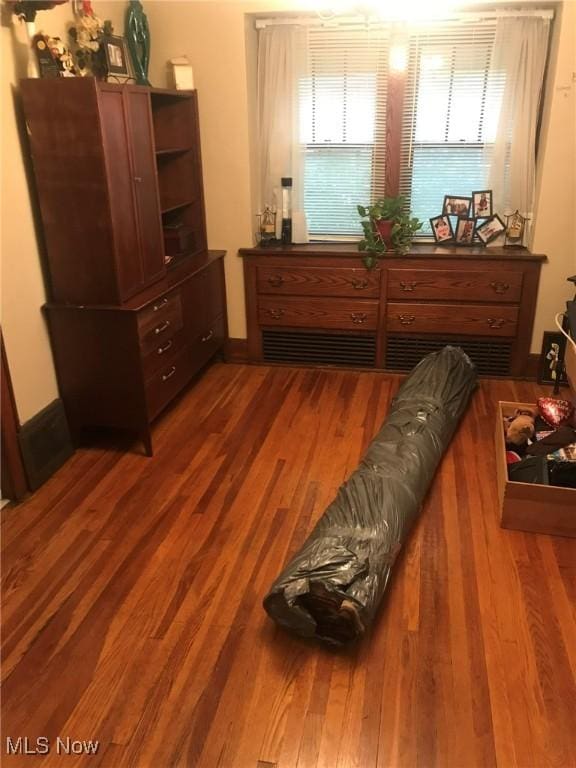 interior space with wood finished floors