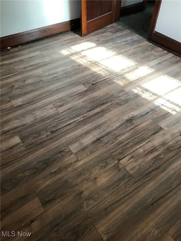 720 Kipling St, Akron, OH 44306 - detailed view of baseboards and wood finished floors