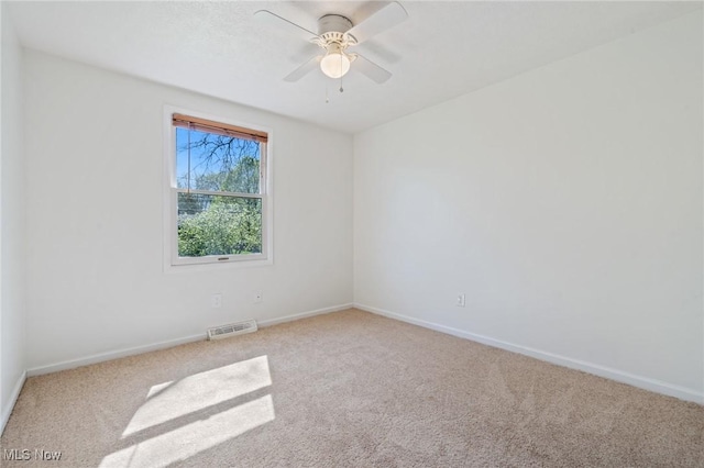 6414 Glenallen Ave, Solon, OH 44139 - carpeted empty room featuring baseboards and ceiling fan