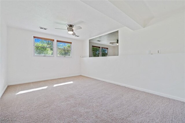 6414 Glenallen Ave, Solon, OH 44139 - carpeted empty room with ceiling fan and baseboards