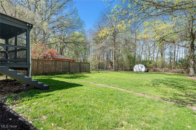 6414 Glenallen Ave, Solon, OH 44139 - view of yard with a sunroom