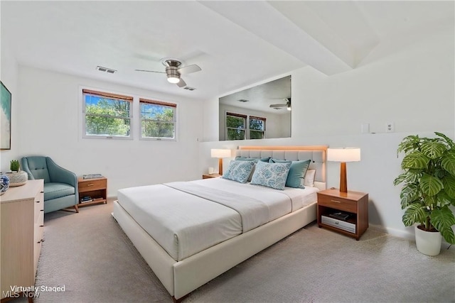6414 Glenallen Ave, Solon, OH 44139 - carpeted bedroom with a ceiling fan
