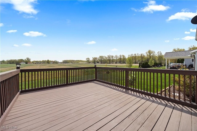 608 Chardonnay Cir, Vermilion, OH 44089 - wooden terrace featuring a lawn