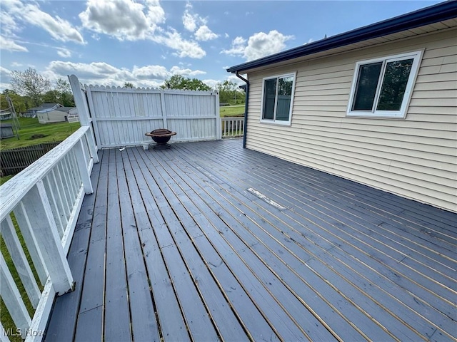 1160 Bethel Rd, Marietta, OH 45750 - view of wooden terrace