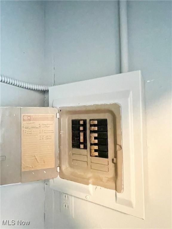 utility room with electric panel