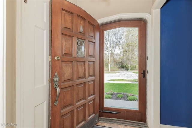 doorway with plenty of natural light