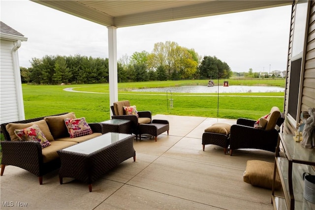 601 Cedar Crest Dr, Elyria, OH 44035 - view of patio with an outdoor living space