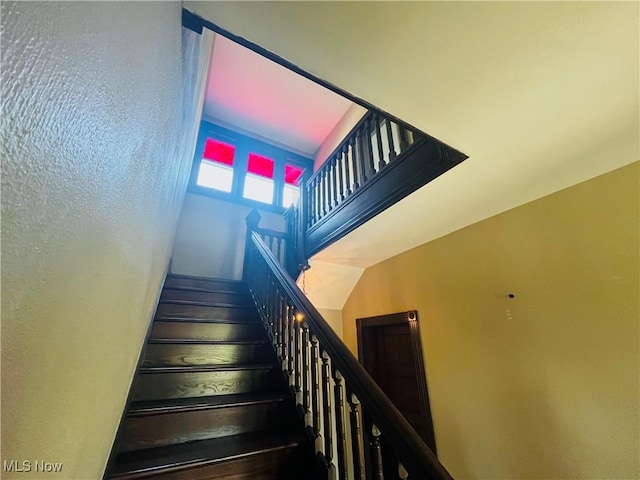 view of stairway