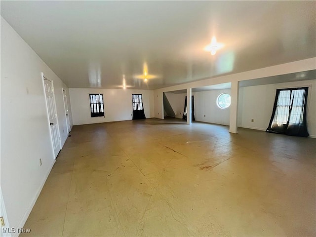view of basement