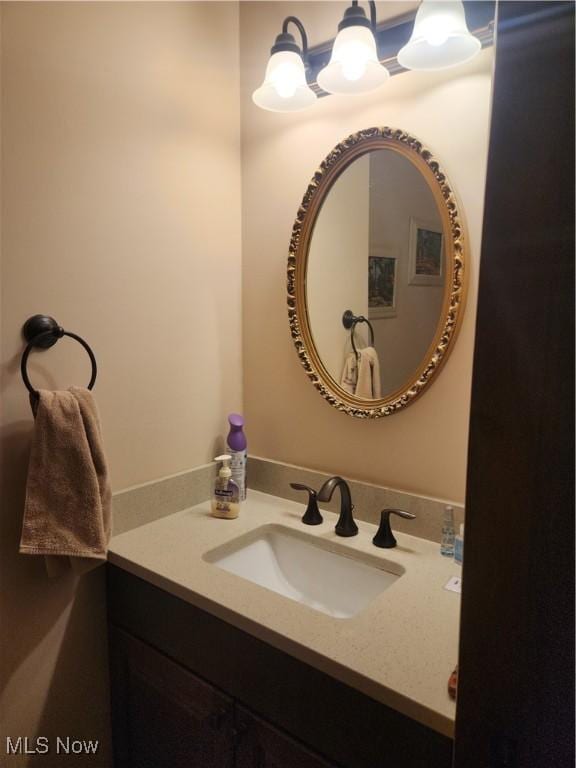 bathroom with vanity