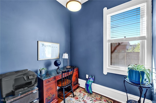 office with baseboards