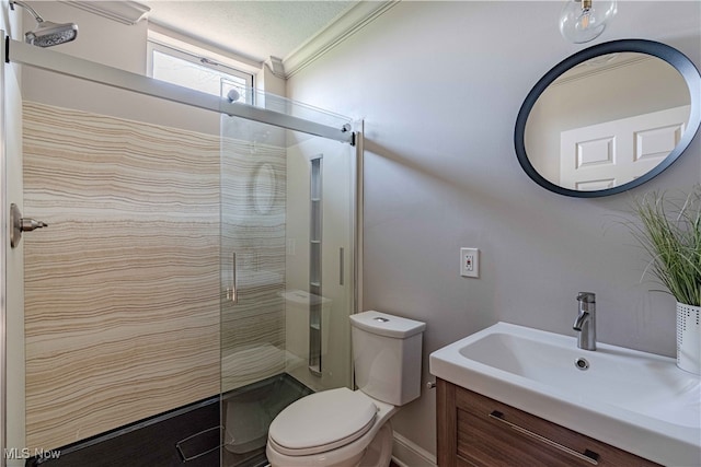 3340 Woodling Way, Medina, OH 44256 - full bath with a walk in shower, toilet, and vanity