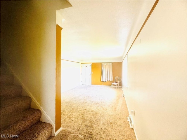 25911 Tryon Rd, Oakwood Village, OH 44146 - corridor with stairs and carpet