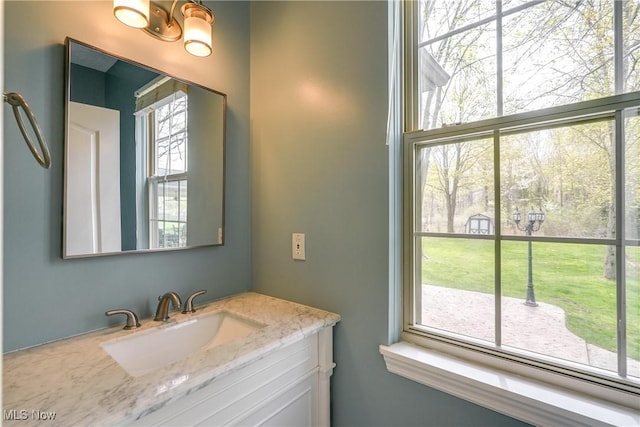 bathroom featuring vanity