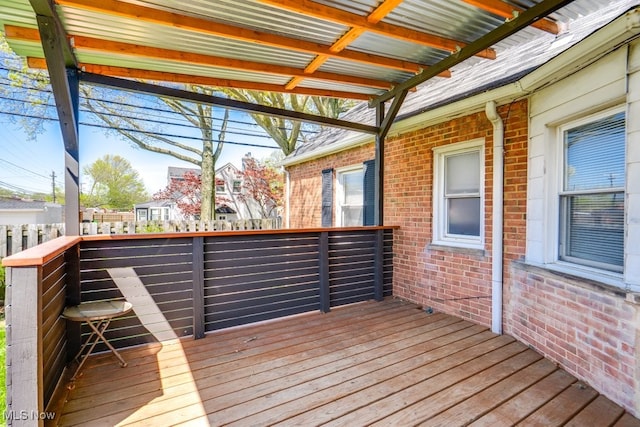 3860 Colony Rd, South Euclid, OH 44118 - view of wooden terrace