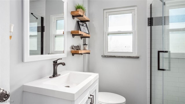 5130 Bateson Dr NE, Thornville, OH 43076 - full bath with a stall shower, vanity, and toilet
