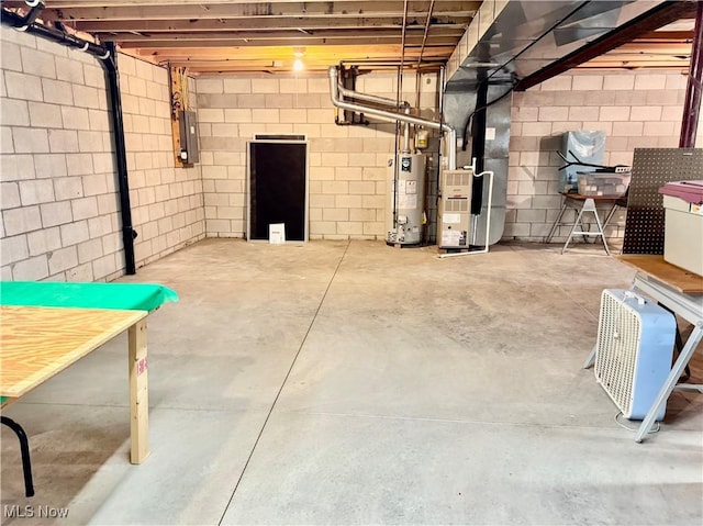 2457 Barrington Way Unit 316, Wooster, OH 44691 - unfinished basement featuring heating unit, water heater, and electric panel