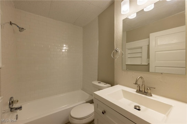 1459 W 107th St, Cleveland, OH 44102 - bathroom featuring toilet,  shower combination, and vanity