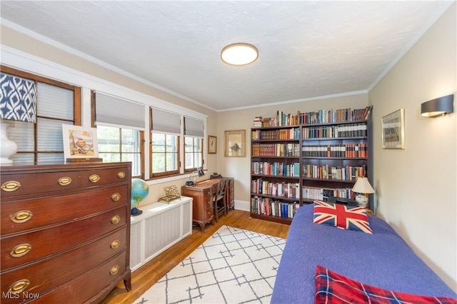 2155 Middlefield Rd, Cleveland Heights, OH 44106 - bedroom featuring ornamental molding and wood finished floors