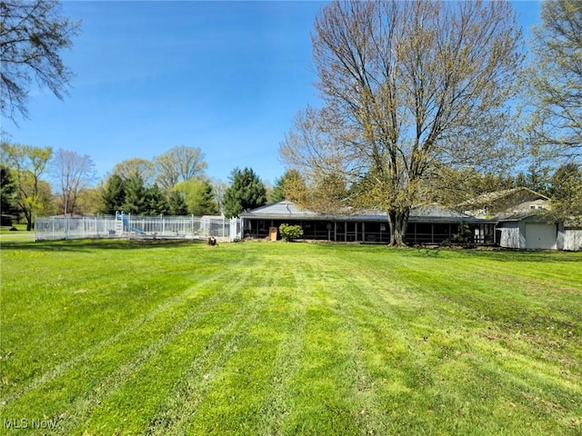 5294 Cottage Dr, Mecca, OH 44410 - view of yard featuring fence