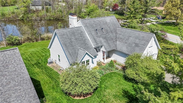 5420 Crystal Cove Cir, Stow, OH 44224 - aerial view featuring a water view