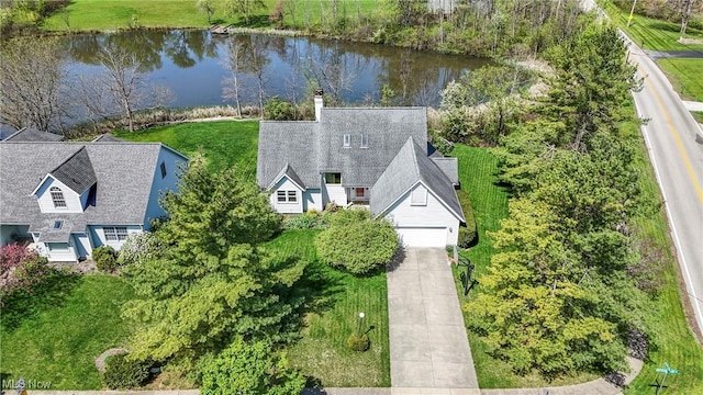 5420 Crystal Cove Cir, Stow, OH 44224 - drone / aerial view featuring a water view