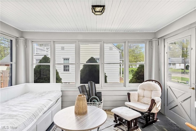 view of sunroom / solarium