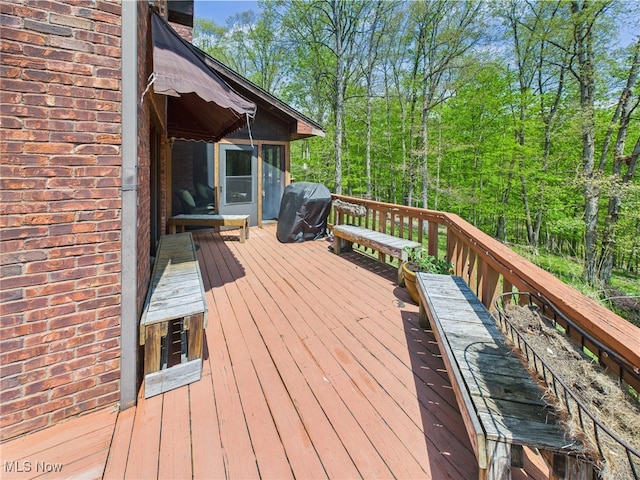 155 Richwood Ct, Belpre, OH 45714 - deck with grilling area