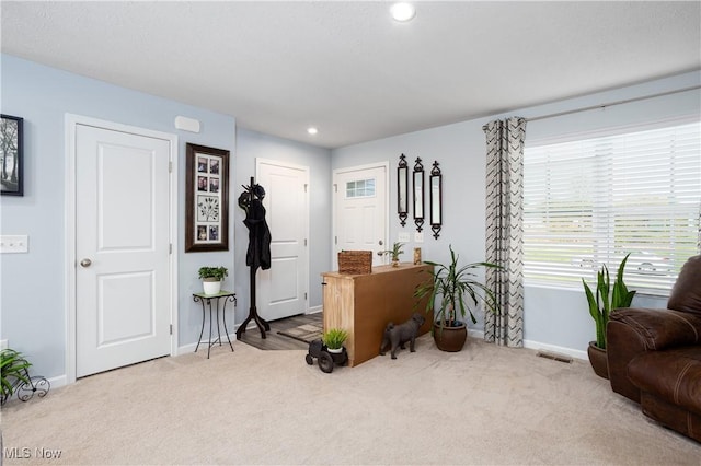 3939 Higgins Dr, Norton, OH 44203 - interior space with carpet floors, baseboards, recessed lighting, and visible vents