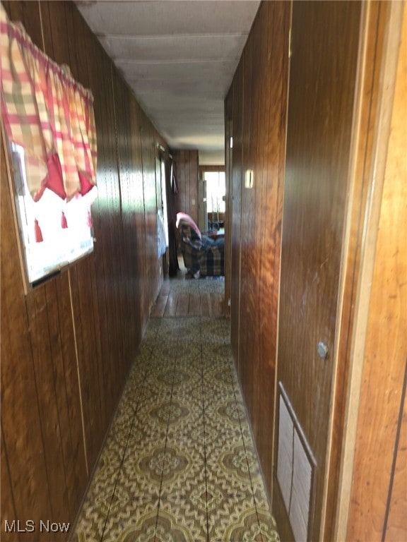 5961-5971 Streeter, Mantua, OH 44255 - corridor featuring wooden walls