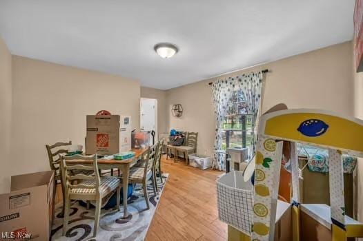 dining room featuring wood finished floors