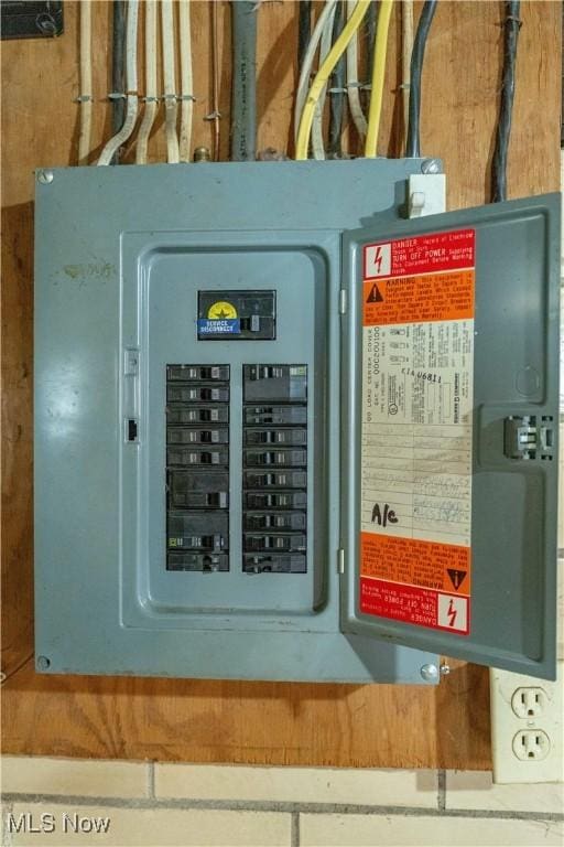 utility room with electric panel