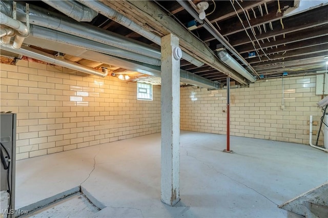 view of basement