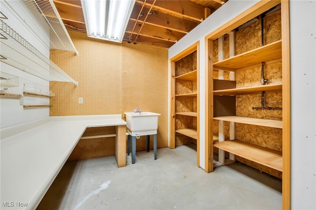 view of storage room