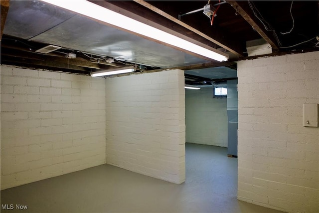 view of basement