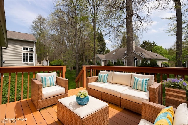11235 Frederick Ln, Twinsburg, OH 44087 - deck with an outdoor hangout area