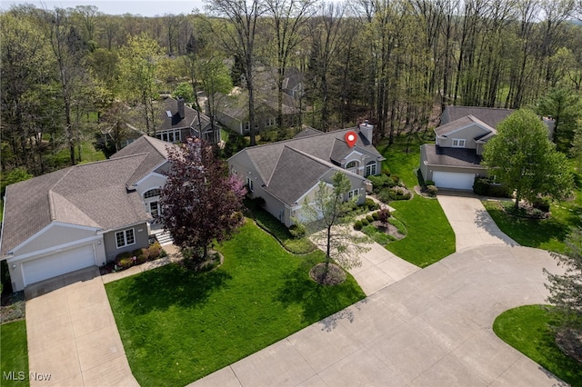 11235 Frederick Ln, Twinsburg, OH 44087 - aerial view with a forest view and a residential view