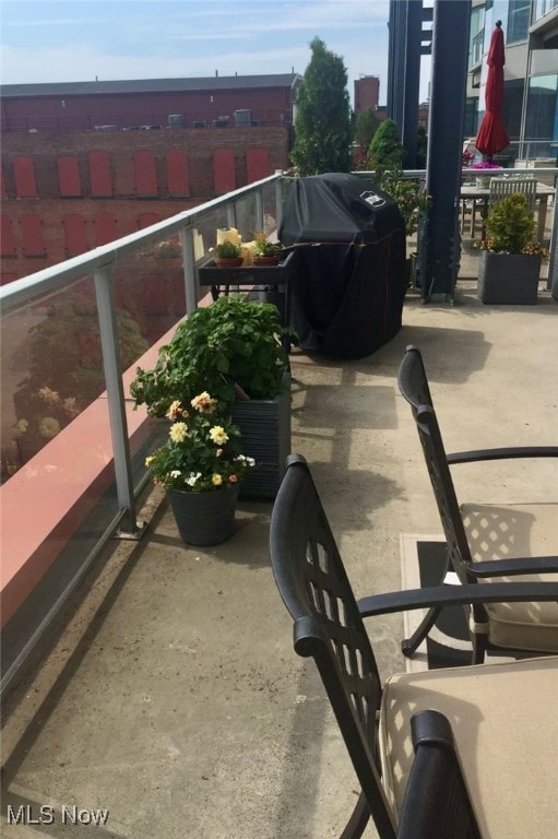 balcony with grilling area