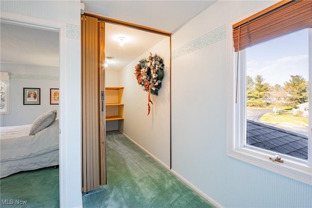 1175 Inverness Ln, Stow, OH 44224 - hallway with baseboards and carpet flooring