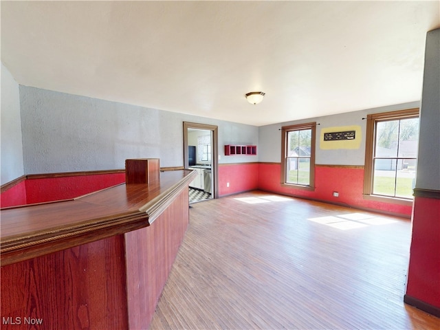 interior space featuring light wood finished floors